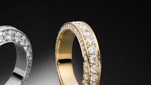 Memoire Ring Multi Alliance Exire Gelbgold Diamanten - Steinbach Goldschmiede